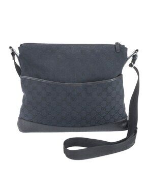 Gucci GG Canvas Leather Shoulder Bag Crossbody Messenger Business Ree
